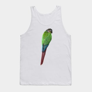 Green Cheek Conure Parrot Bird design, Love for birds Tank Top